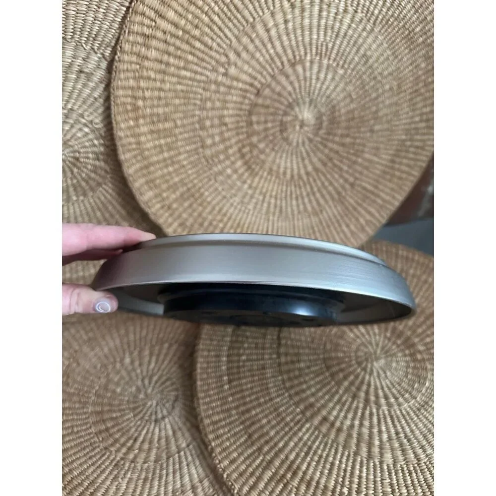 Round Grey Wall Clock